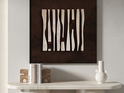 Modern minimalist three-dimensional decorative painting 3d model