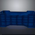Blue Plastic Industrial Storage Crate For Equipment Organization And Transport