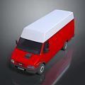 Modern Bus Van Box Car Bus 3d model