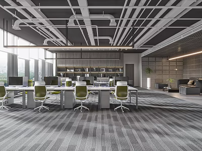 Office Area 3d model