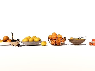 Modern fruit plate 3d model