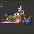 Vintage Royal Enfield Motorcycle With Black Leather Seat Chrome Engine And Spoked Wheels
