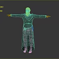 Wise Old Man Old Man Ancient Old Man Ancient Wise Warlock Taoist priest wizard mage 3d model