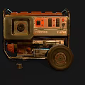 Orange And Black EX9000S Generator With Portable Wheels For Reliable Power Supply