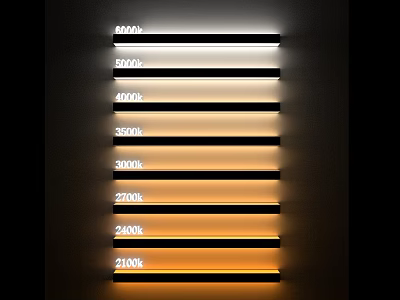 Modern Wall Lamp With Adjustable Color Temperatures From 2100K To 3000K 3d model