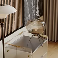 Table lamp table lamp side 3d model