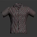 Stylish Striped Short Sleeve Shirt With Classic Collar For Daily Use