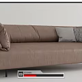 Modern Multiplayer Sofa Rolf Benz Leather Multiplayer Sofa Leather Multiplayer Sofa 3d model