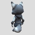 Cyberpunk Wolf Cartoon Wolf Cartoon Character Cute Wolf Hand-painted Wolf Wolf Man Low Face Number Low Model Simple Model Game Sub-era Film and Television Level Super Realism 3d model