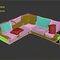Modern Gray L Shaped Sofa With Comfortable Cushions And Armrest Design