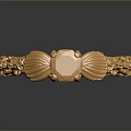 Elegant Gold Ring With Intricate Carvings And Central Gemstone Design