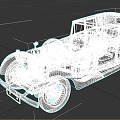 Classic Car Classic Car Retro Car Sedan 3d model