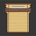 Small Wooden Shed With Double Doors Brown Trim And Shingle Roof Light Wood Exterior