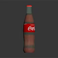 Refreshing Coca Cola Beverage in Glass Bottle with Red Cap and Label