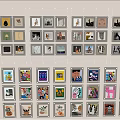 Gallery Style Photo Wall With Diverse Artworks And Creative Designs For Home Decor