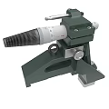 Green Mechanical Precision Tool With White Calibrated Adjustment And Black Knurled Knob