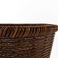Woven Garden Decorative Baskets Made Of Natural Materials With Various Patterns