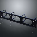 Iron Frame Iron Ladder Rigid Ladder Work Frame Rigid Frame Scaffolding Industrial Frame Factory Iron Frame Outdoor Goods 3d model