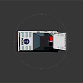White Police Car Model With Black Details POLICE Text And 911 Logo