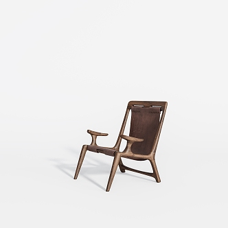 Casual single chair 3d model