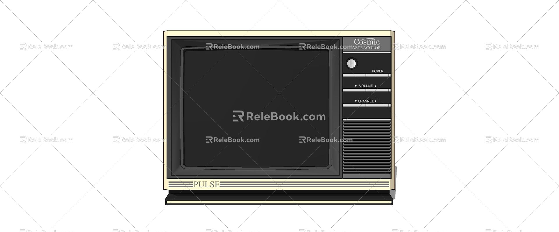 Retro TV TV Old TV Old TV Snowflake TV 3d model