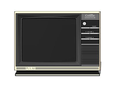 Retro TV Old TV Old TV Snowflake TV model