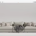 Modern Multiplayer Sofa 3d model