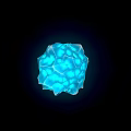 Glowing Blue Honeycomb Structure Decorative Ornament Set for Home Decoration