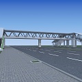 Overpass Overpass Bridge Frame Overpass Bridge 3d model