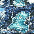Stunning Natural Mountain Scenery with Glistening Snow Ice Lakes and Green Forests