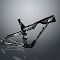 Stylish Modern Bicycle Frame With Black And White Geometric Patterns And Sporty Design