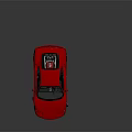 Red Sports Car With Sleek Design Glossy Finish And Silver Wheels