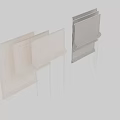 Beige Linen Curtains With Simple Design And Pleated Details For Home Decor