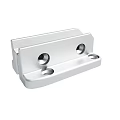 Aluminum Metal Bracket With Slotted Design And Mounting Holes For Mechanical Applications