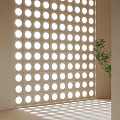 Cement brick hollow partition 3d model