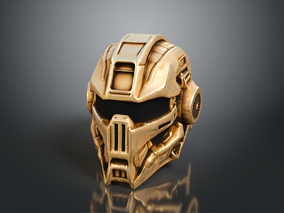 Sci-Fi Helmet Alien Helmet High Tech Helmet Game Helmet 3d model