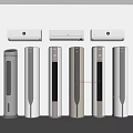 Modern White Air Conditioner Fan Units With Wall Mounted And Floor Standing Styles