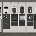 Embedded Direct Water Dispenser Water Purifier Steam Oven Coffee Machine Steaming and Roasting All-in-One Machine 3d model