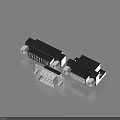 Essential Black And Silver Electronic Connectors With Plastic And Metal Parts For Device Connectivity