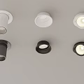 Modern Recessed Lights and Spotlights with White and Black Design for Ceiling