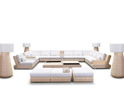 Modern outdoor sofa outdoor leisure sofa combination model