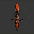 Red And Black Dirt Bike Motorcycle With Monster Energy Logos And Large Tires