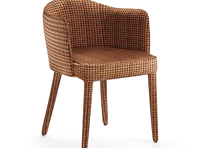 Modern Woven Stool With Armrest Stylish Comfortable Design For Home Interior 3d model