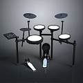 Professional Electronic Drum Set Equipment With Drums Cymbals Pedals And Stand