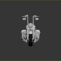 Modern motorcycle science fiction motorcycle two-wheeled motorcycle 3d model