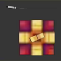 Vibrant Colorful Pixel Style Gift Box With Decorative Bow For Daily Life Use