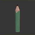 Stylish Green Pencil With Sharpened Tip And Wooden Body For Everyday Use