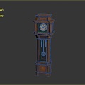 Floor Clock Big Clock Retro Clock Retro Clock Retro Clock Large Clock Pendulum Furnishings Furnishings 3d model