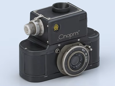 Cngpm Vintage Camera With Classic Lens And Knob Design For Digital Enthusiasts 3d model