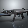 Tactical Modern Firearm with Scope Magazine and Ergonomic Grip Design 3d model